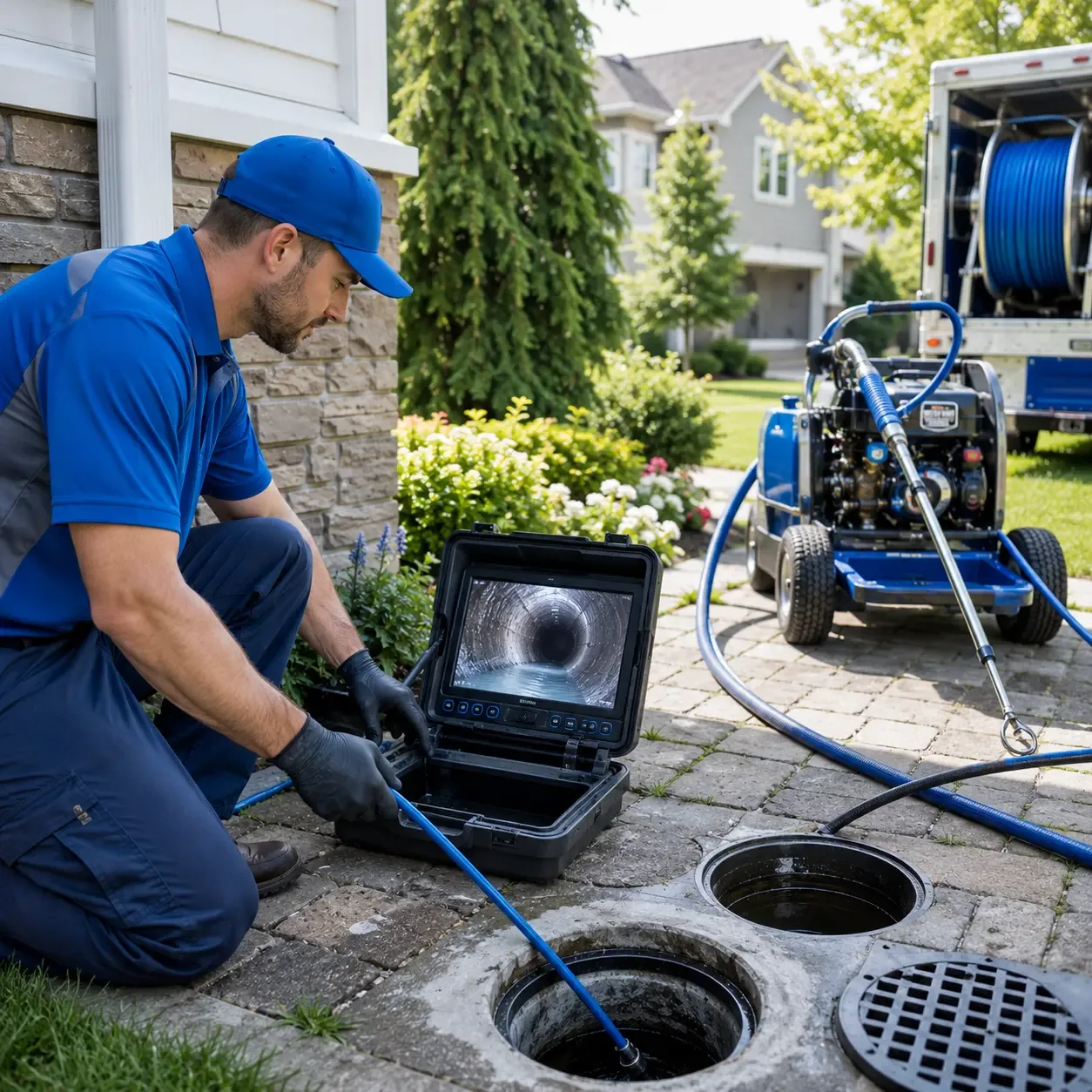 Outdoor drain cleaning professionals serving Georgetown, IN