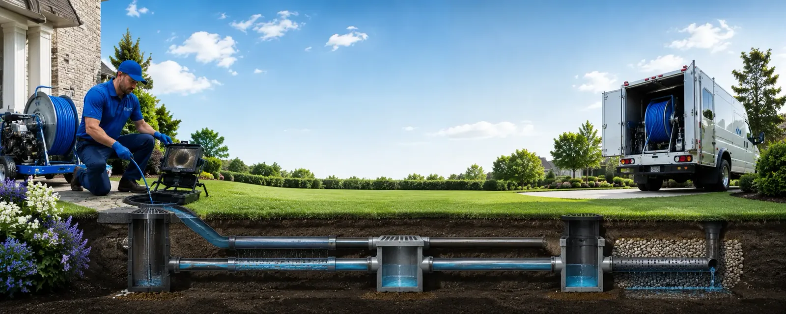 Outdoor drain cleaning information for Georgetown, IN